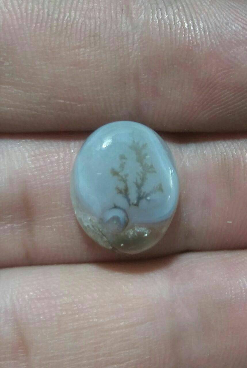 نگین عقیق شجر قائن، کد 348